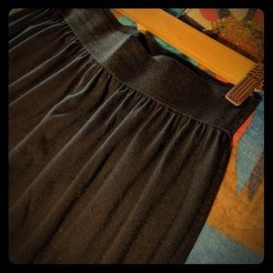 Black maxi skirt